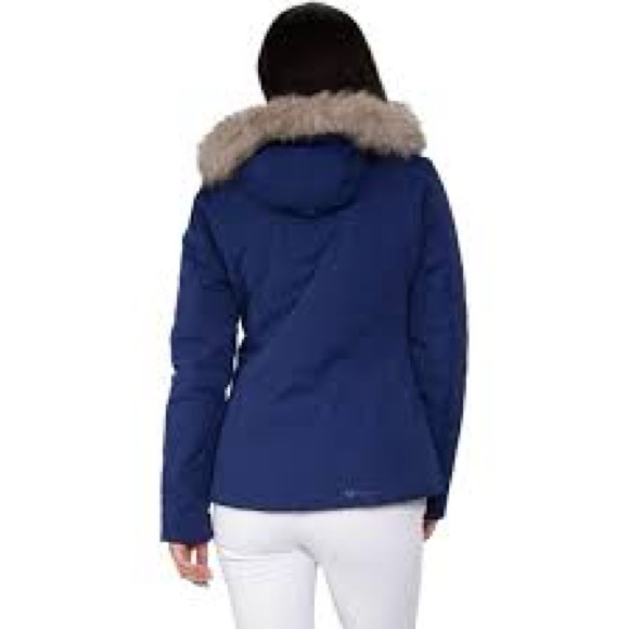 NWTs Obermeyer Tuscany Elite Insulated Ski Jacket. Navy. Sz. 4 - Picture 15 of 16